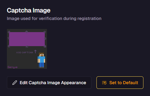 Captcha image card