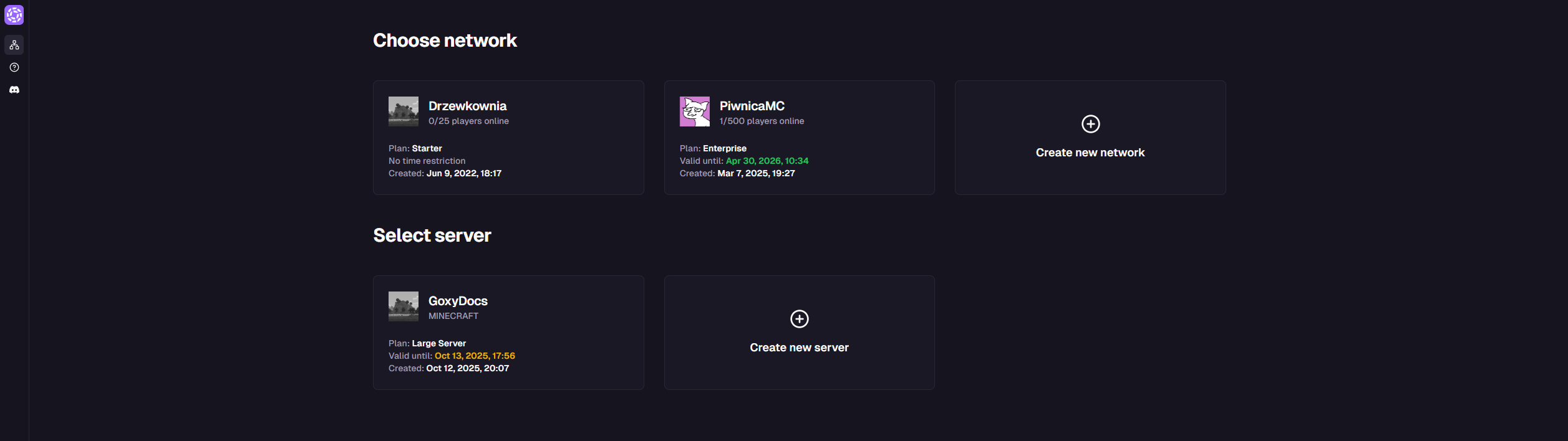 Main Dashboard