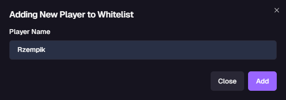 Add to whitelist